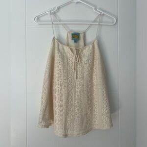 C&C California women’s white lace tank top